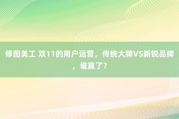 修图美工 双11的用户运营，传统大牌VS新锐品牌，谁赢了？